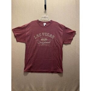 Jerzees shirt Men's XL Las Vegas burgundy